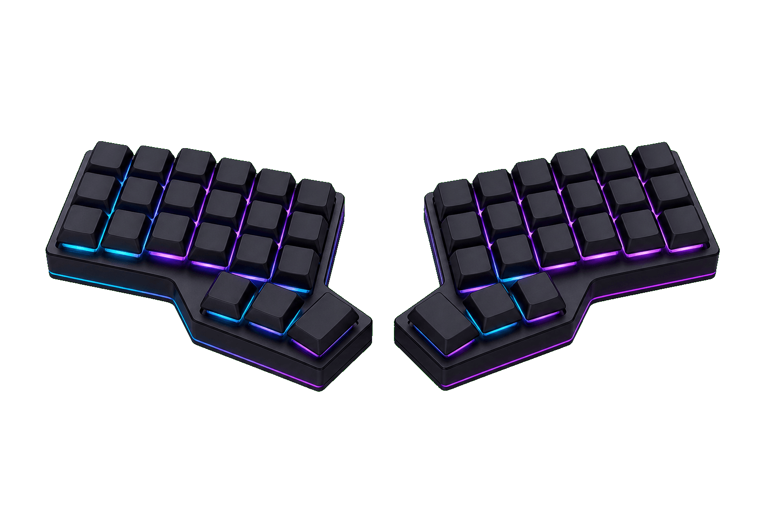 Teclado mecánico Corne split 3D